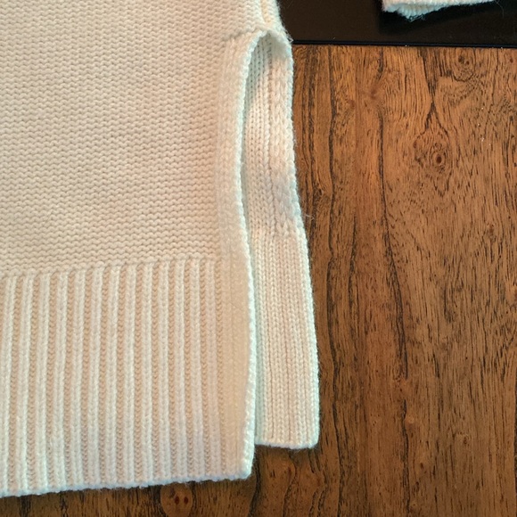 Creamy White Tunic Length Sweater - size L - Picture 2 of 6